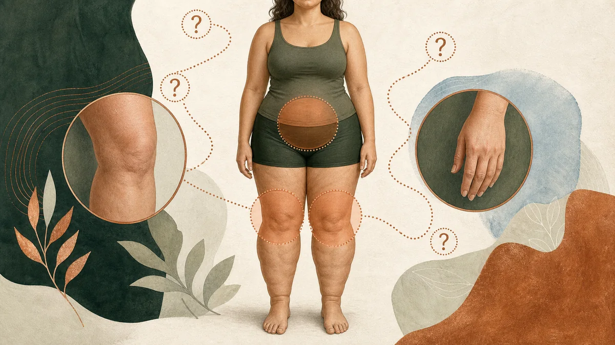 Lipedema at the Knees, Abdomen and Hands